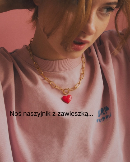 łańcuch złoty z sercem, prezent na urodziny.png